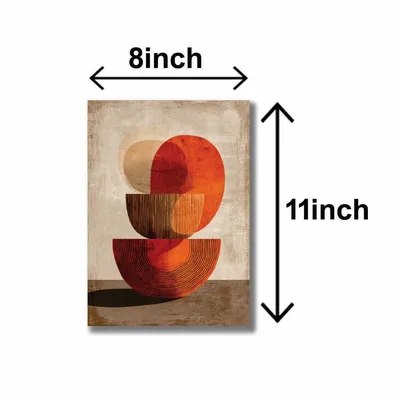 Abstract Art Wall Art 3Pcs 8x11 MDF Multicolor thumbnail 3
