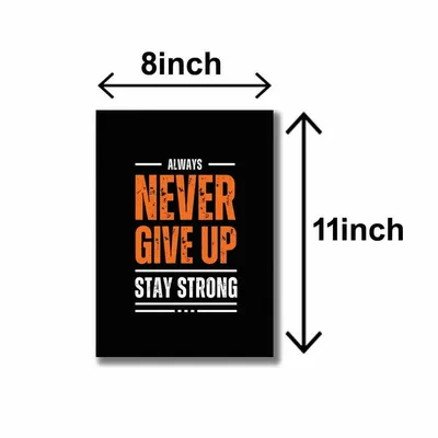 5 Pcs Motivational Wall Art Set 8x11 Inch Multicolor thumbnail 3