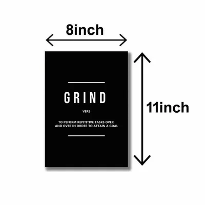 3 Piece Execution Hustle Wall Art Set 8x11 MDF thumbnail 3