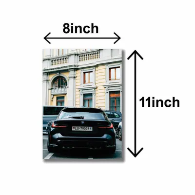 3 Pcs Cars Wall Art Set 8x11 MDF Multicolor thumbnail 3