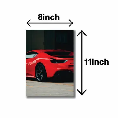 3 Pcs Ferrari & McLaren Wall Art Set 8x11 Inch thumbnail 3