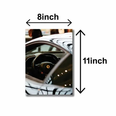 3 Pcs Cars Wall Art Set 8x11 MDF Multicolor thumbnail 3