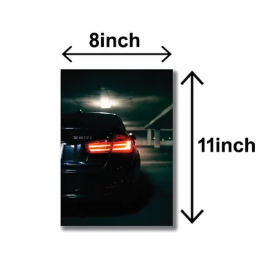 3 Pcs Cars Wall Art Set 8x11 MDF Multicolor thumbnail 3