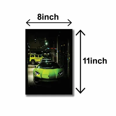 3 Pcs Multicolor Cars Wall Art Set 8x11 MDF thumbnail 3
