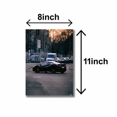3 Pcs Cars Wall Art Set 8x11 MDF Multicolor thumbnail 3