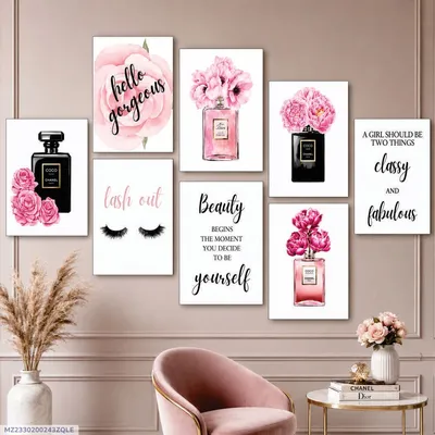 Girls Doing Makeup Design Wall Art & Paintings