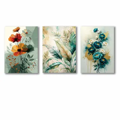 Flower Design Wall Art & Paintings thumbnail 3