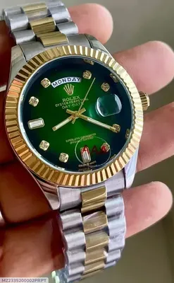Unisex Green Dial 41mm Stainless Steel Watch thumbnail 1
