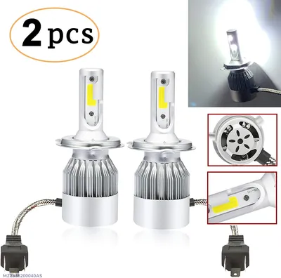 2pcs New C6 H4 LED Headlight Bulbs White Medium thumbnail 1