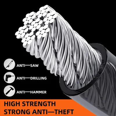 1 Pc Visibility Car Wheel Lock Universal Anti-Theft Steering Wheel Lock thumbnail 5