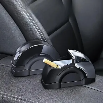 Durable Dashboard Ashtray - 1 Pc Black ABS Plastic thumbnail 5