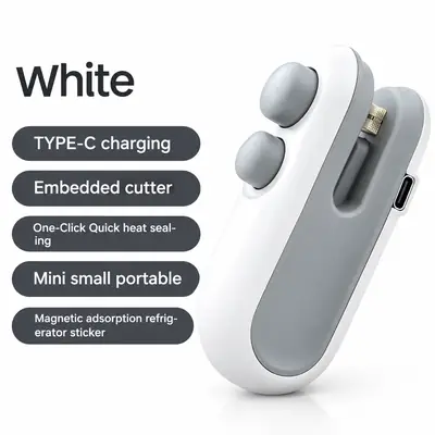Mini Heat Sealer Machine | Portable Handheld Bag Sealing Machine | Food Snack Packet Sealer | Easy & Quick Seal