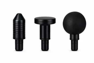 Bluedea BLD-720 Deep Tissue Massage Gun | 6 Speed Levels | 4 Massage Heads | Rechargeable Portable Muscle Massager | Low Noise | Black & Gold thumbnail 4