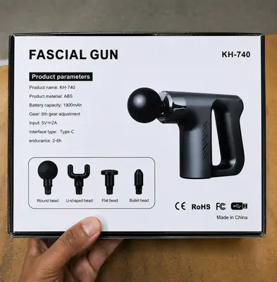 KH-740 Fascia Gun Portable Deep Tissue Massage Gun | Rechargeable Muscle Massager with Multiple Speed Levels thumbnail 3
