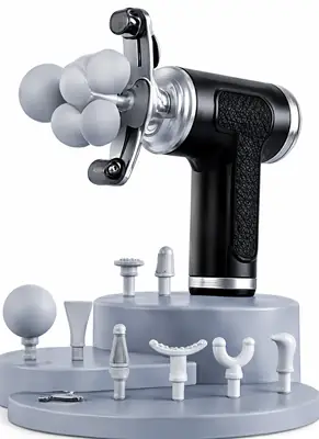 Blueidea BLD-780 Fascia Massage Gun | 9 Massage Heads | 6 Speed Levels | Deep Tissue Muscle Massager | Rechargeable Portable Massage Gun thumbnail 8