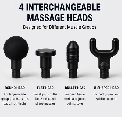 Mini Massage Gun Deep Tissue Muscle Massager | Portable Handheld Percussion Massager | Rechargeable thumbnail 4