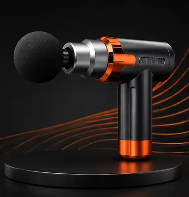 Smart Fascia Massage Gun JY-760 | Deep Tissue Muscle Massager | 6 Speed Levels | 4 Massage Heads | USB Rechargeable thumbnail 3