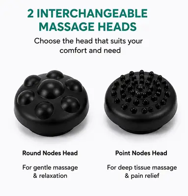 Solax Double Heads Heating Massager | Electric Deep Tissue Neck, Shoulder & Body Massager with 2 Massage Heads thumbnail 4