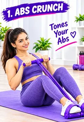 Tummy Trimmer Double Spring Abdominal Exercise Machine 