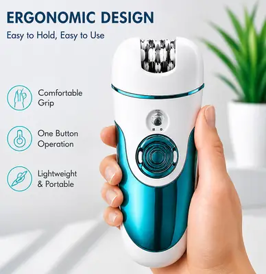 DALING DL-6018 4-in-1 Rechargeable Lady’s Grooming Kit – Electric Hair Remover, Multi-Function Personal Care Trimmer for Women thumbnail 3