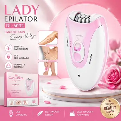 DALING DL-6032 Lady Epilator – USB Rechargeable Electric Hair Removal Device