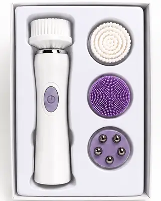 Electric Face Cleansing Brush GBL-737 | 3-in-1 Facial Cleansing & Massage Brush | IPX5 Waterproof | 2 Speed thumbnail 4