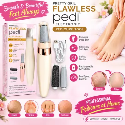 Pretty Gril Flawless Pedi Electronic Pedicure Tool 