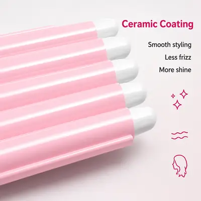 SHINON 5 Barrel Hair Waver Curling Iron | Professional Ceramic Hair Curler | Fast Heating Hair Styling Tool thumbnail 4