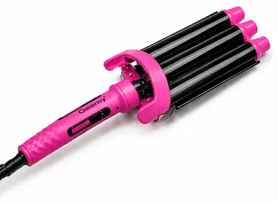 BaByverse BA-449 Professional 3 Barrel Hair Waver Curling Iron – Quick Styling Hair Curler – Pink thumbnail 2