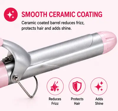 RIWA Professional Hair Curling Iron – Salon Style Curls at Home | 32mm thumbnail 4