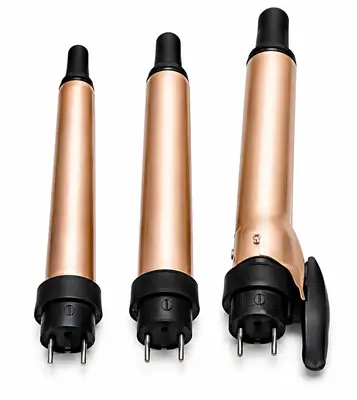 3-in-1 Professional Hair Curler XR-8839 – Interchangeable Barrels Hair Styling Wand for Beautiful Curls & Waves thumbnail 3