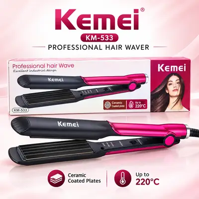 Kemei KM-533 Professional Hair Crimper & Waver