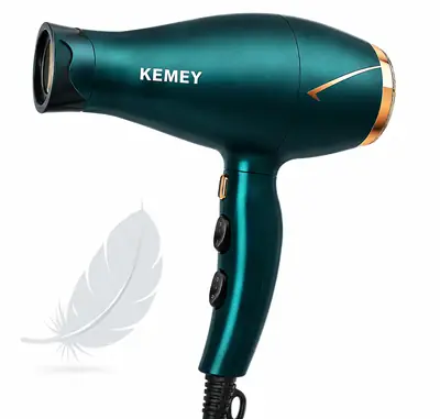 KEMEY KM-8222 Professional Hair Dryer 3000W – High Speed Negative Ionic Hair Dryer with Smart Temperature Control thumbnail 3