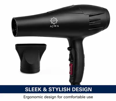 AJWA Professional Hair Dryer 2200W | Powerful Quick-Dry Hair Dryer with Negative Ion Care, Hot & Cold Air & Multi-Gear Settings thumbnail 3