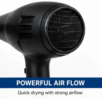 AJWA Professional Hair Dryer 2200W | Powerful Quick-Dry Hair Dryer with Negative Ion Care, Hot & Cold Air & Multi-Gear Settings thumbnail 5