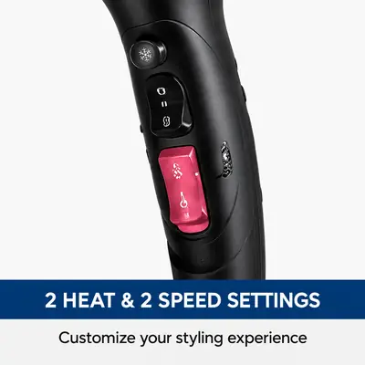 AJWA Professional Hair Dryer 2200W | Powerful Quick-Dry Hair Dryer with Negative Ion Care, Hot & Cold Air & Multi-Gear Settings thumbnail 6