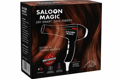 Saloon Magic Professional Hair Dryer | Extreme Performance Salon Hair Dryer with 2 Styling Nozzles thumbnail 8