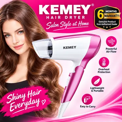 KEMEY Professional Hair Dryer for Women & Men