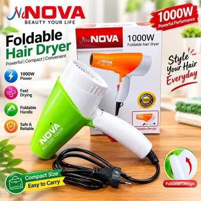 NOVA NV-1290 1000W Foldable Hair Dryer