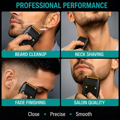 VGR V-353 Professional Men's Foil Shaver | USB Rechargeable Electric Beard Shaver | Gold Foil Trimmer thumbnail 7