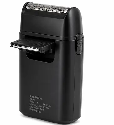 GEEMY GM-7763 Professional Rechargeable Foil Shaver with Pop-Up Trimmer & USB Charging thumbnail 5