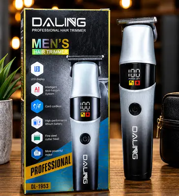 DALING DL-1953 Professional Rechargeable Hair Trimmer & Beard Clipper with LED Power Display – Cord / Cordless thumbnail 2