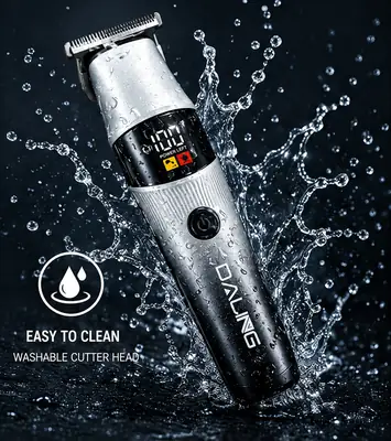 DALING DL-1953 Professional Rechargeable Hair Trimmer & Beard Clipper with LED Power Display – Cord / Cordless thumbnail 4