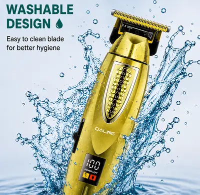 DALING DL-1772 Professional Hair Clipper | Rechargeable T-Blade Trimmer | LED Digital Display | Cordless Beard & Hair Cutting Machine thumbnail 4