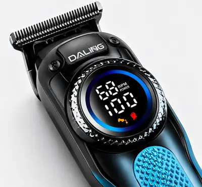 DALING DL-1936 Professional Men's Hair Trimmer | USB Rechargeable | LED Display | Cordless Hair & Beard Clipper thumbnail 4