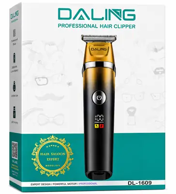 DALING DL-1699 Professional Hair Clipper | Cordless Rechargeable T-Blade Trimmer with LED Display | Fade Master Series thumbnail 7