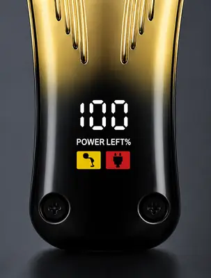 DALING DL-1920 Professional Hair Trimmer | 7000 RPM High-Speed | USB Rechargeable | LED Display | Gold thumbnail 6
