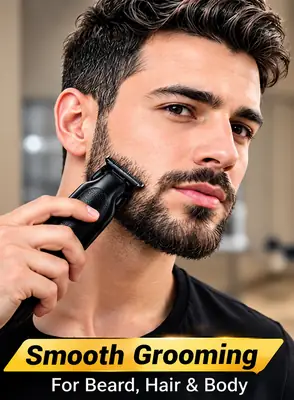DALING DL-1909 Professional Hair Trimmer for Men | Cordless Rechargeable Hair & Beard Trimmer with Digital Display thumbnail 3