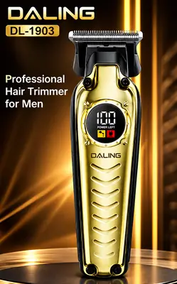 DALING DL-1903 Professional Hair Trimmer for Men | Cordless Rechargeable Beard & Hair Clipper with LED Display thumbnail 2