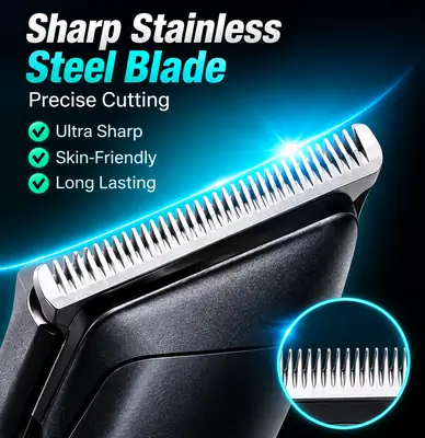 DALING DL-1901 Professional Hair Trimmer | USB Rechargeable | LCD Display | 7000 RPM High-Speed Hair & Beard Clipper thumbnail 6